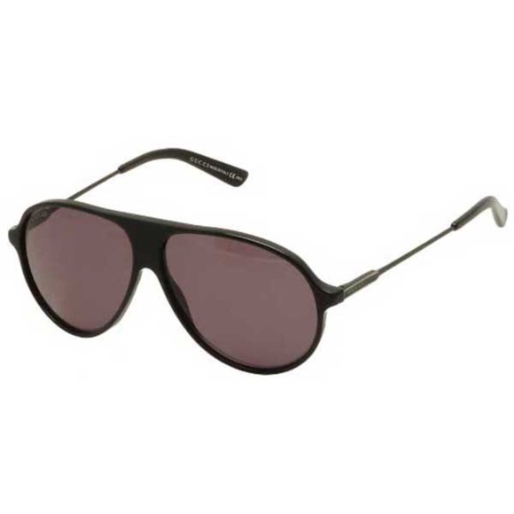 Gucci Accessories - Gucci GG 1649/S Semi-Shiny Black Unisex Aviator